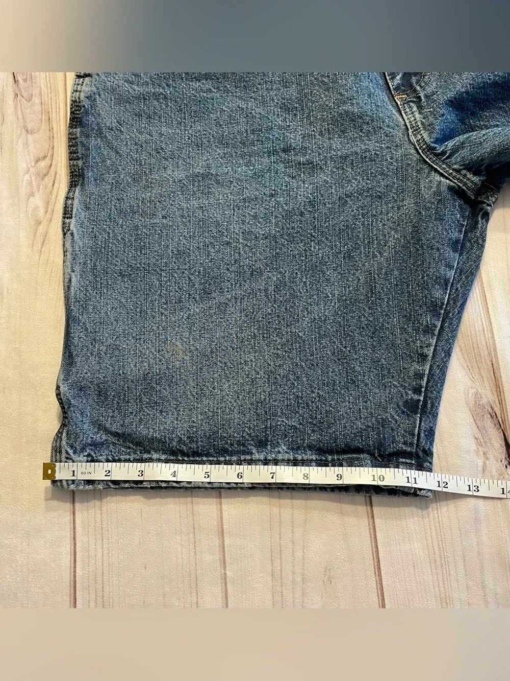 Vintage y2k Wrangler Denim Shorts Mens 36 Blue Carpenter Utility Relaxed Casual